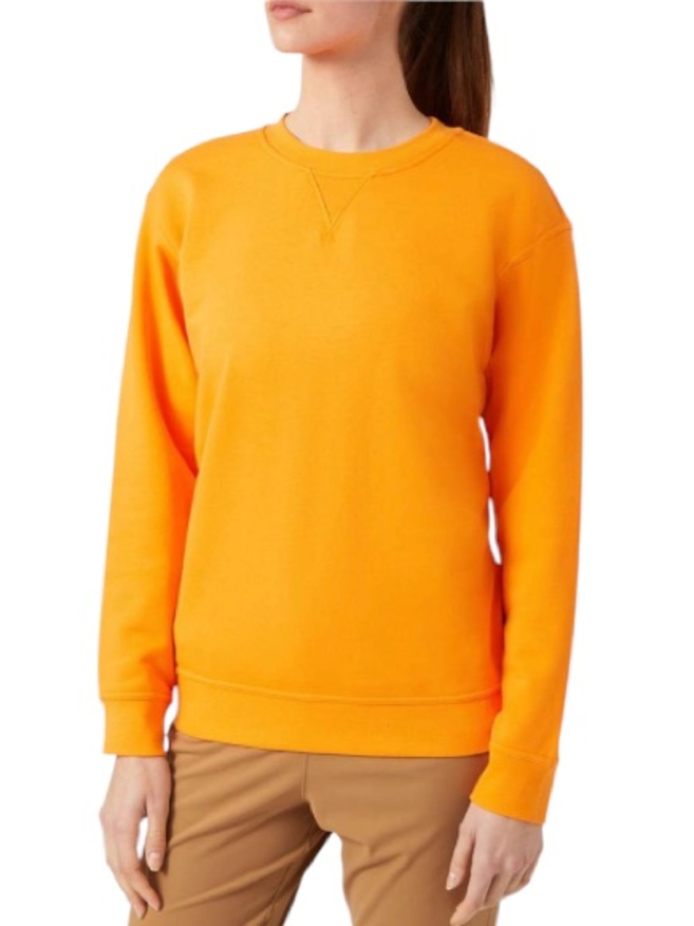 Lululemon Women's Lululemon All Yours Crew Terry Sweatshirt Tiger Orange Size 2